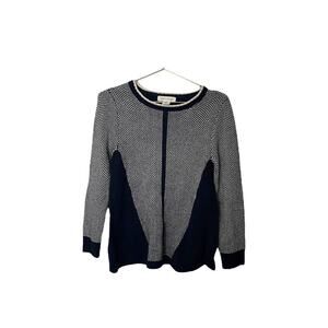 Skye’s The Limit Tubular Sweater‎ Navy and White Small